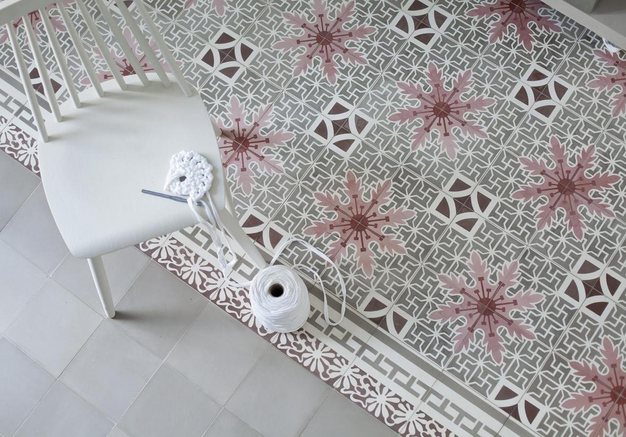 Mehrfarbiges Muster aus Kuba im Wohnzimmer 