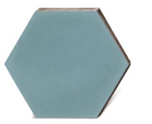 blaue Sechseckplatte hell 