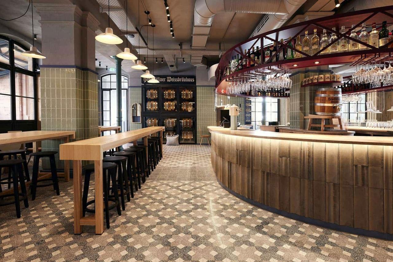 Brauerei, Wirtshaus, Terrazzoboden, Terrazzofliesen, Theke, Via, Terrazzoplatte 910601 