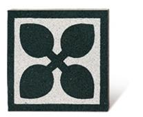 VIA Via Terrazzoplate 711160 weiß schwarz  