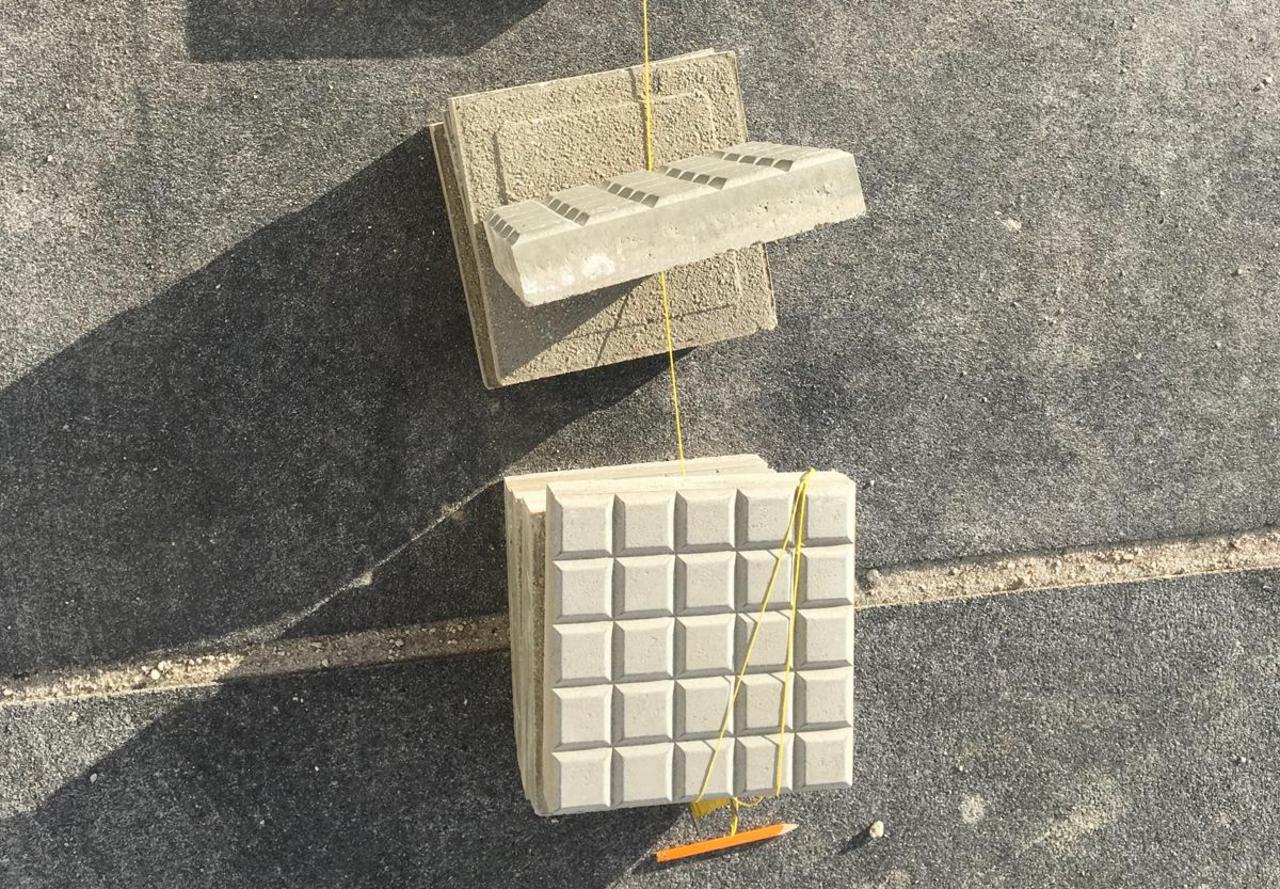 Betonplatte für den Aussenbereich vor der Verlegung 