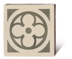 VIA Via Zementmosaikplatte mit beige-grauem Kreis Muster  