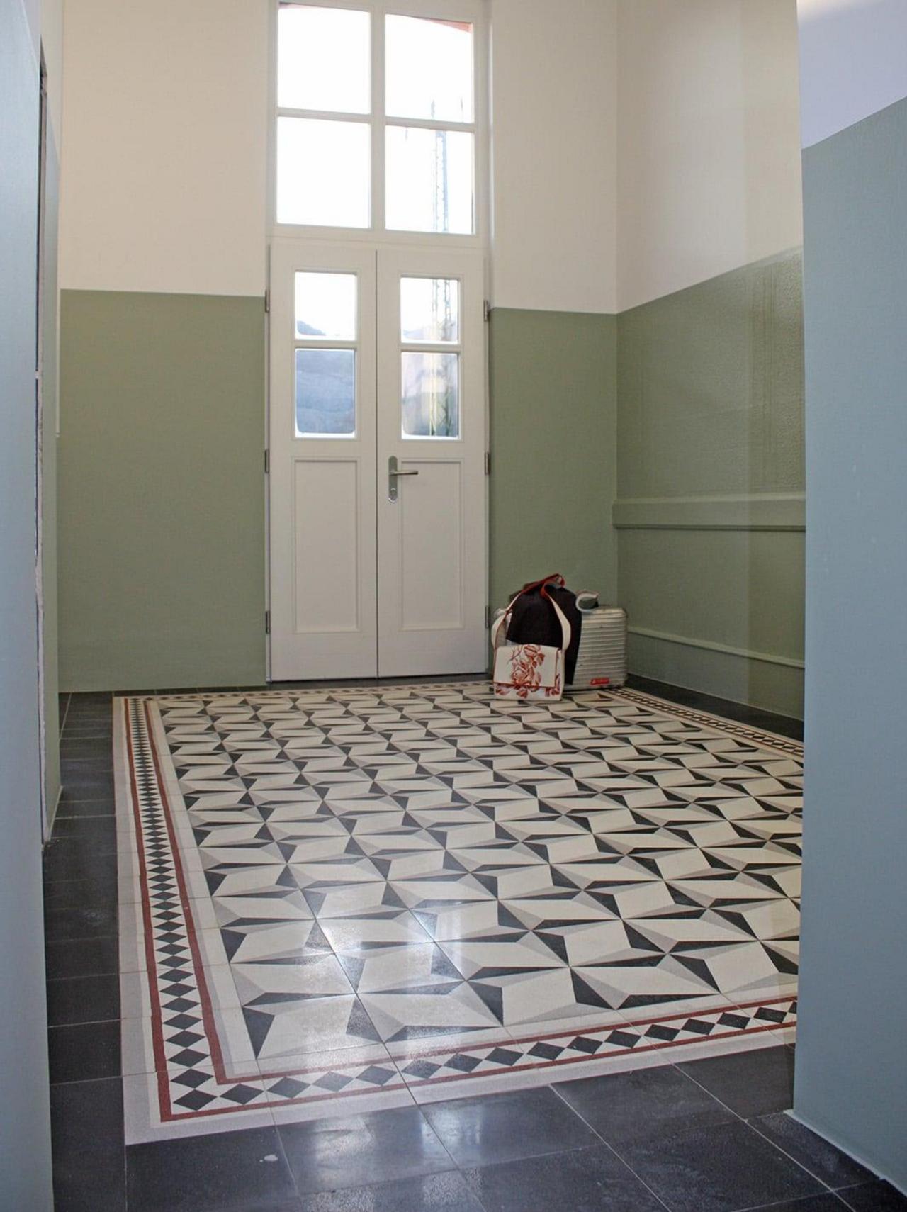 VIA terrazzo tiles in the hallway 