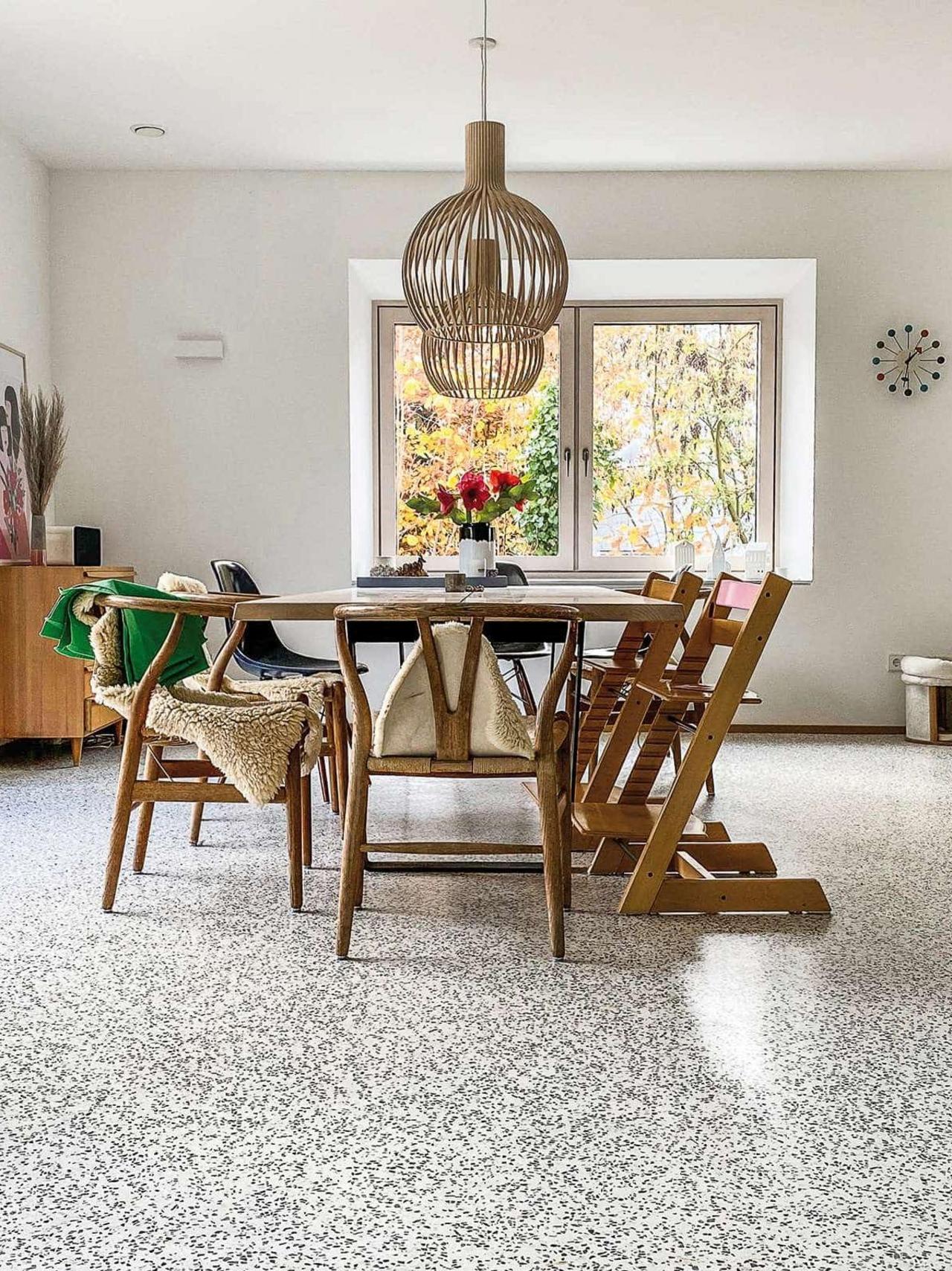 Terrazzo im Esszimmer 