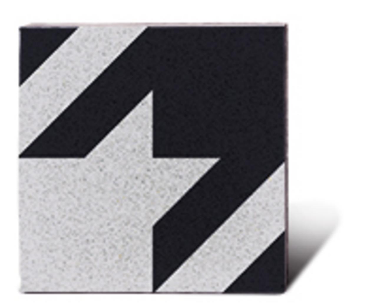 Hahnentritt Muster VIA Zementmosaikplatte schwarz weiß