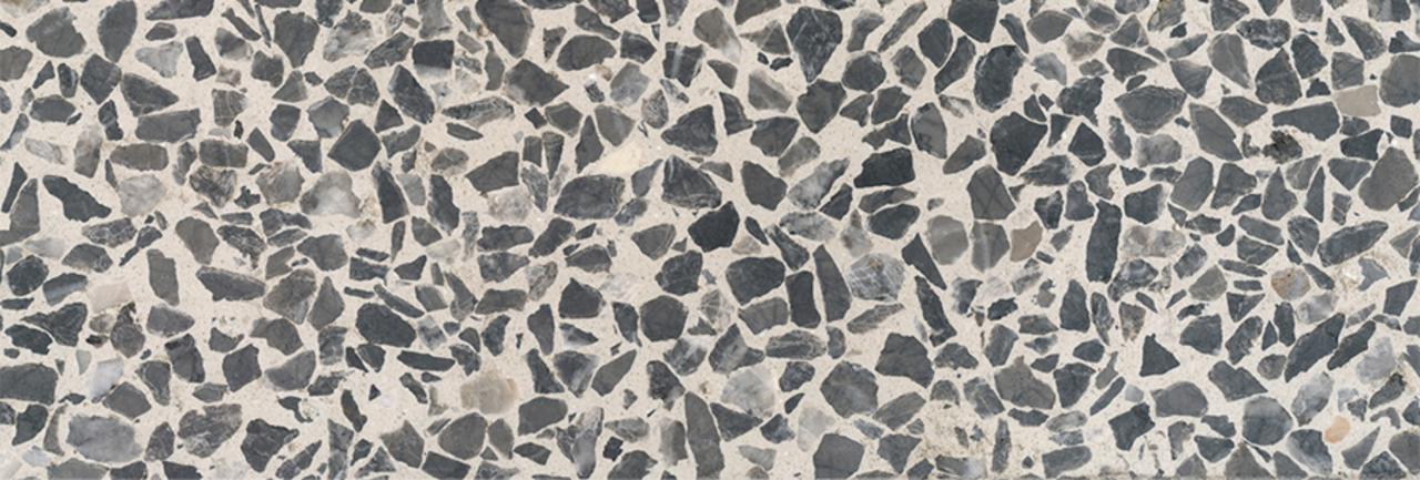 Eleganter terrazzoboden in gräulichen Tönen 