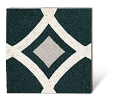 VIA Via Terrazzoplatte 710301 in schwarz weiß 