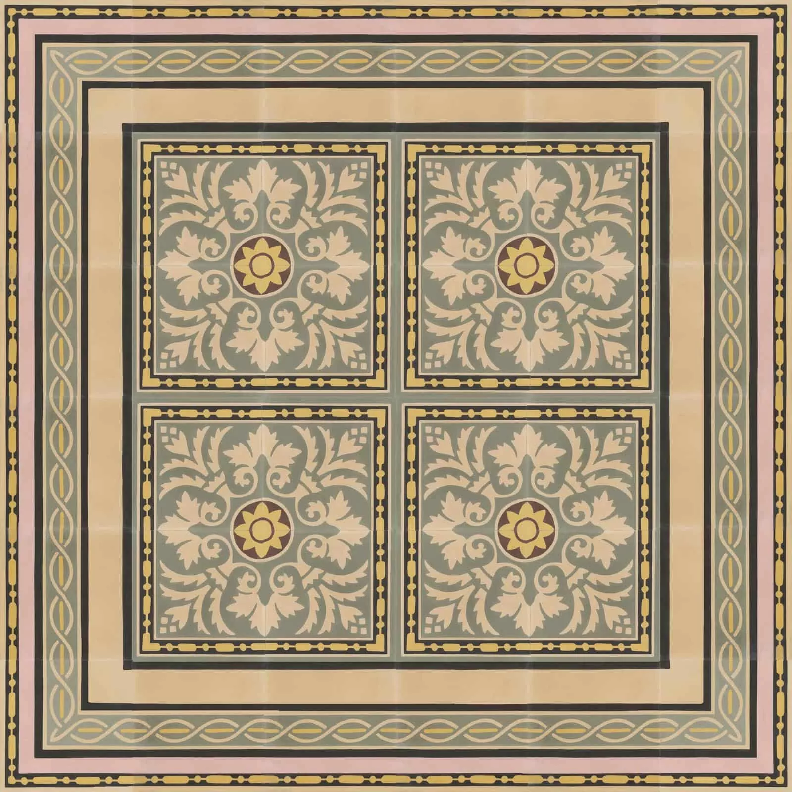 VIA Zementfliesen mit Gründerzeitmuster