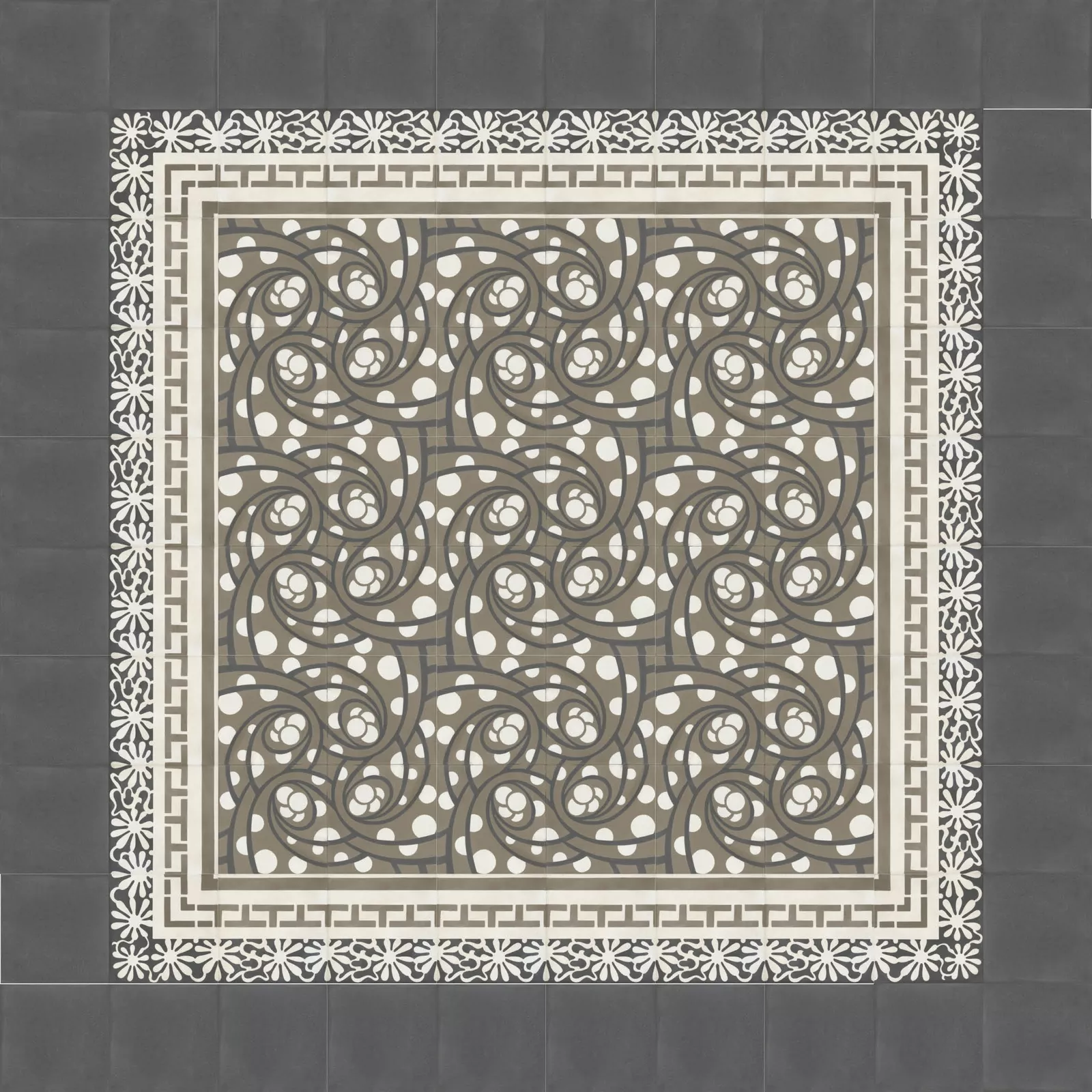 Zementfliese N° 51132-5461