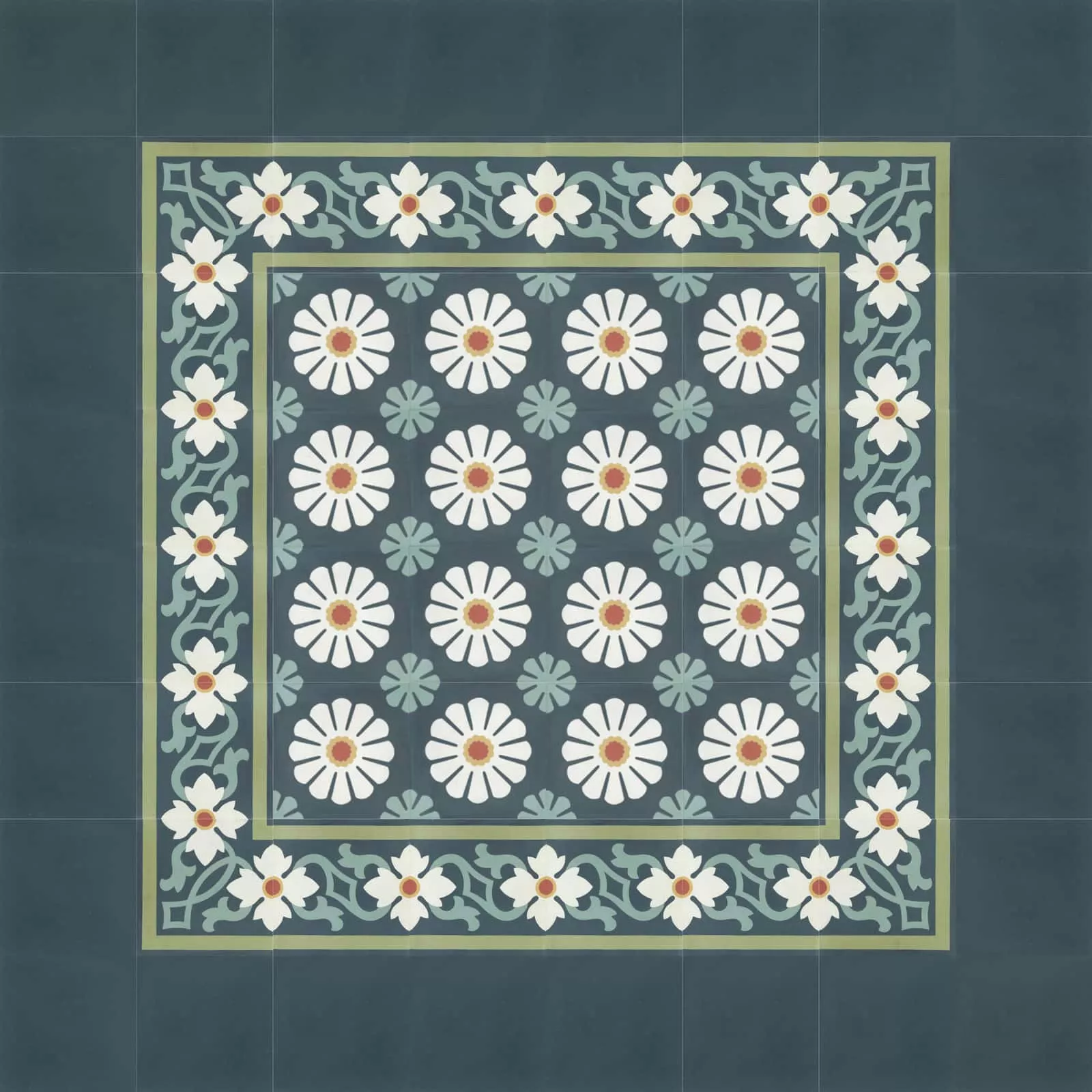 Zementfliese N° 13744