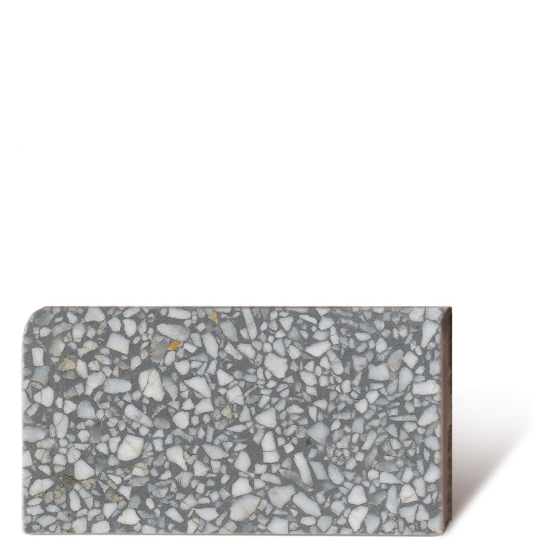 Terrazzoplatte GROB in grau