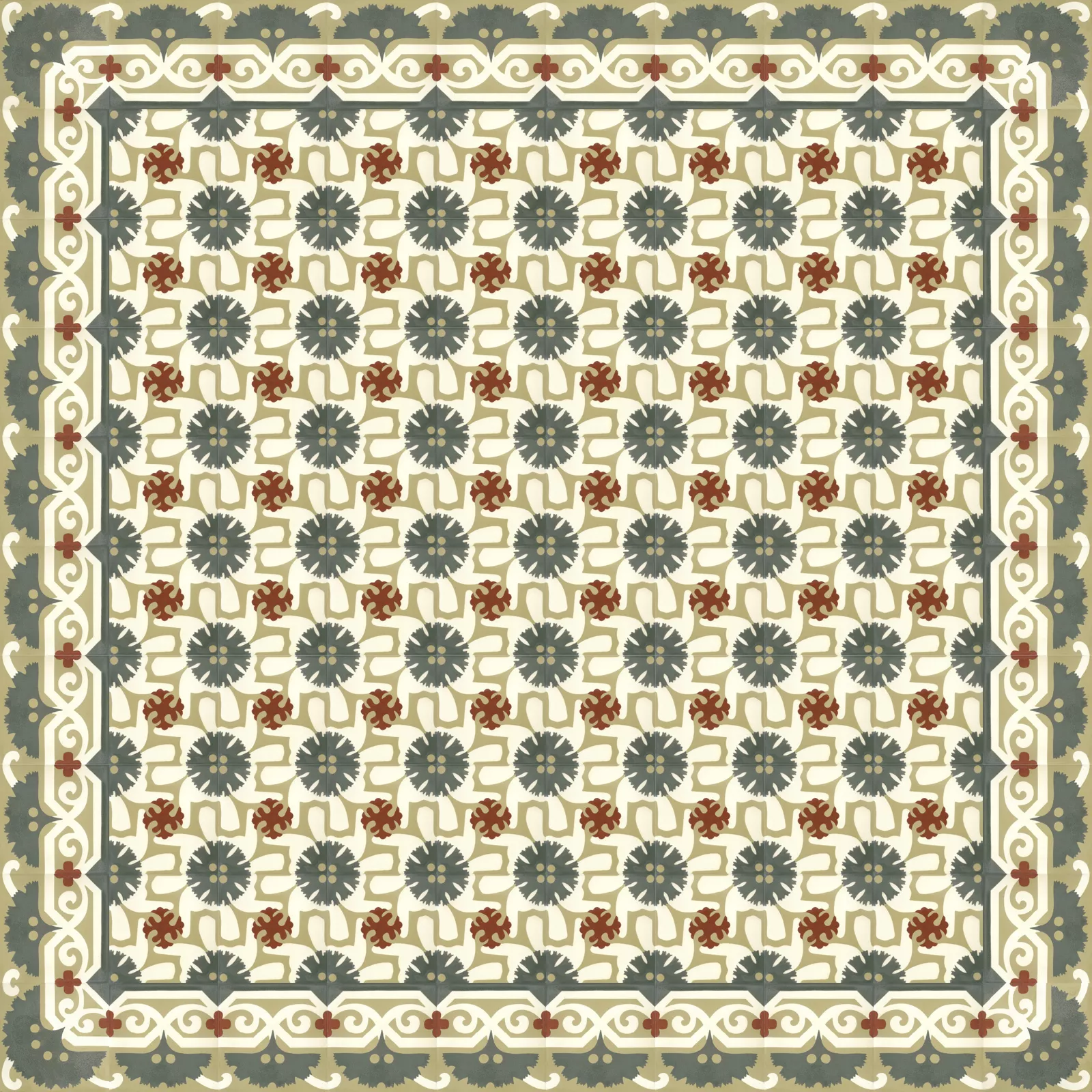 Zementfliese N° 51074