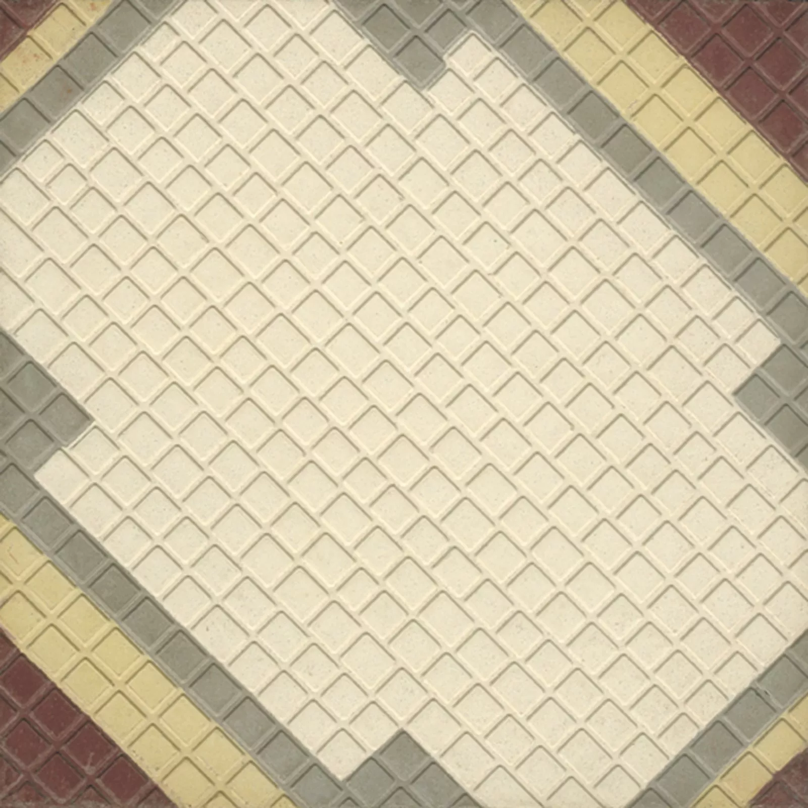 Zementfliese N° 51009/140 - Riffel