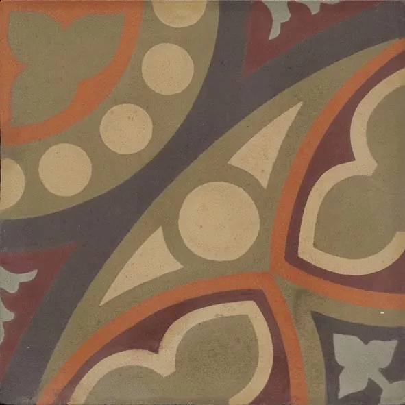 dunkel gemusterte Mosaikplatte