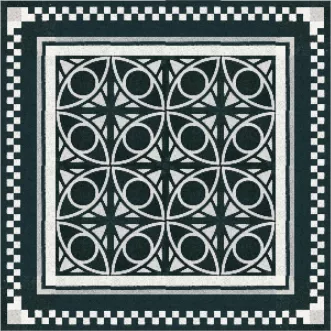 Zementfliese mit Muster