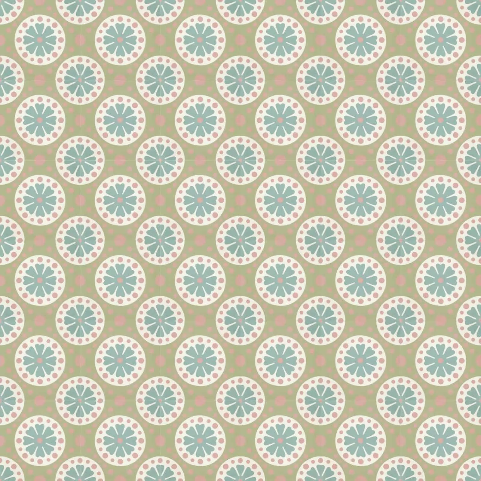 VIA Verlegemuster in grün und türkies