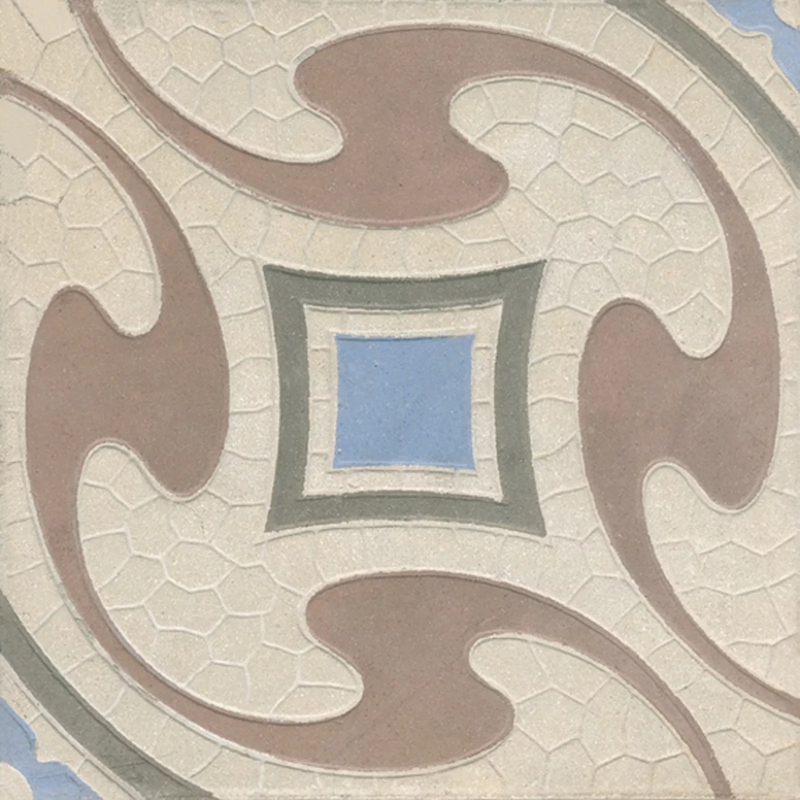 Zementfliese N° 51010 - Riffel