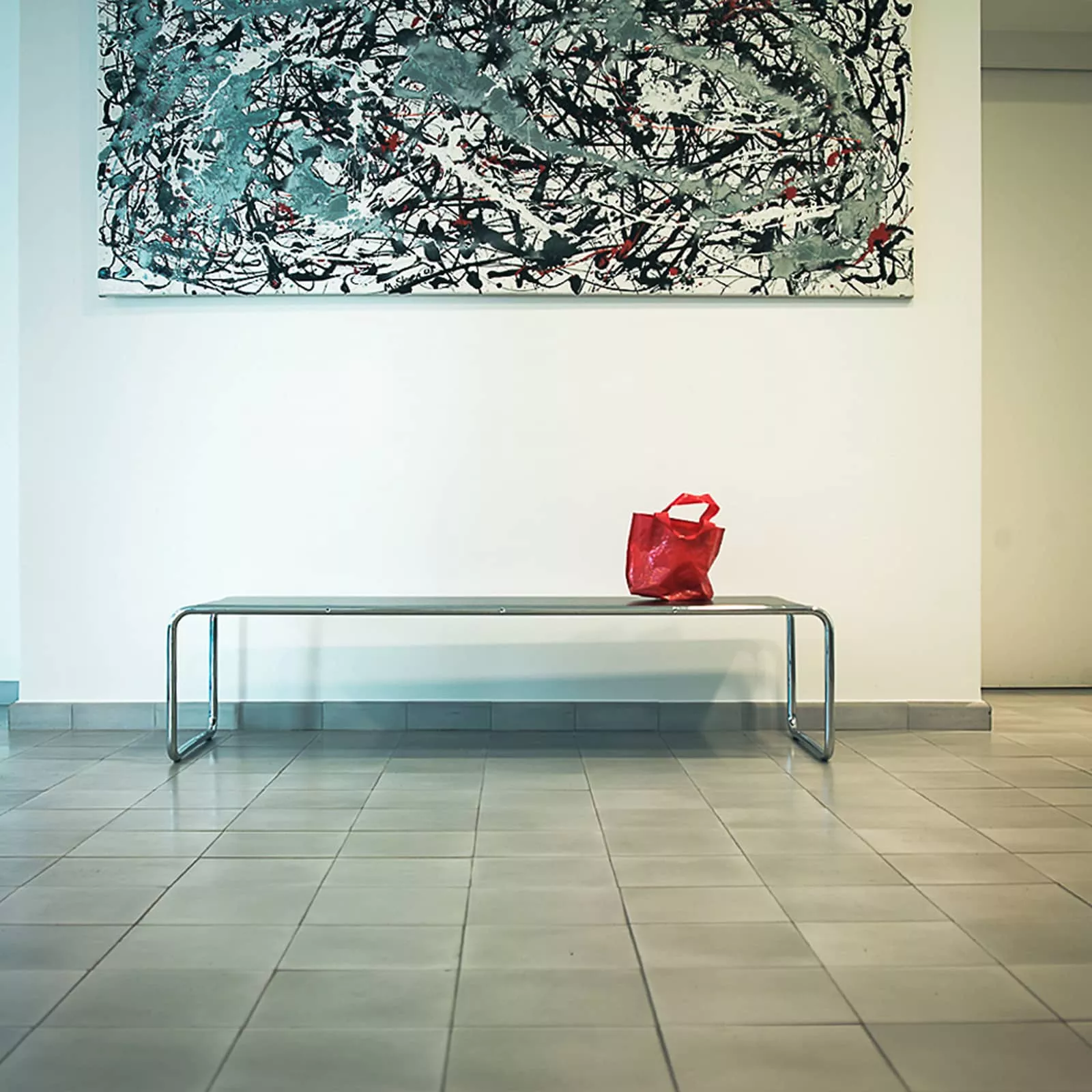 Zementfliese grau N° 52