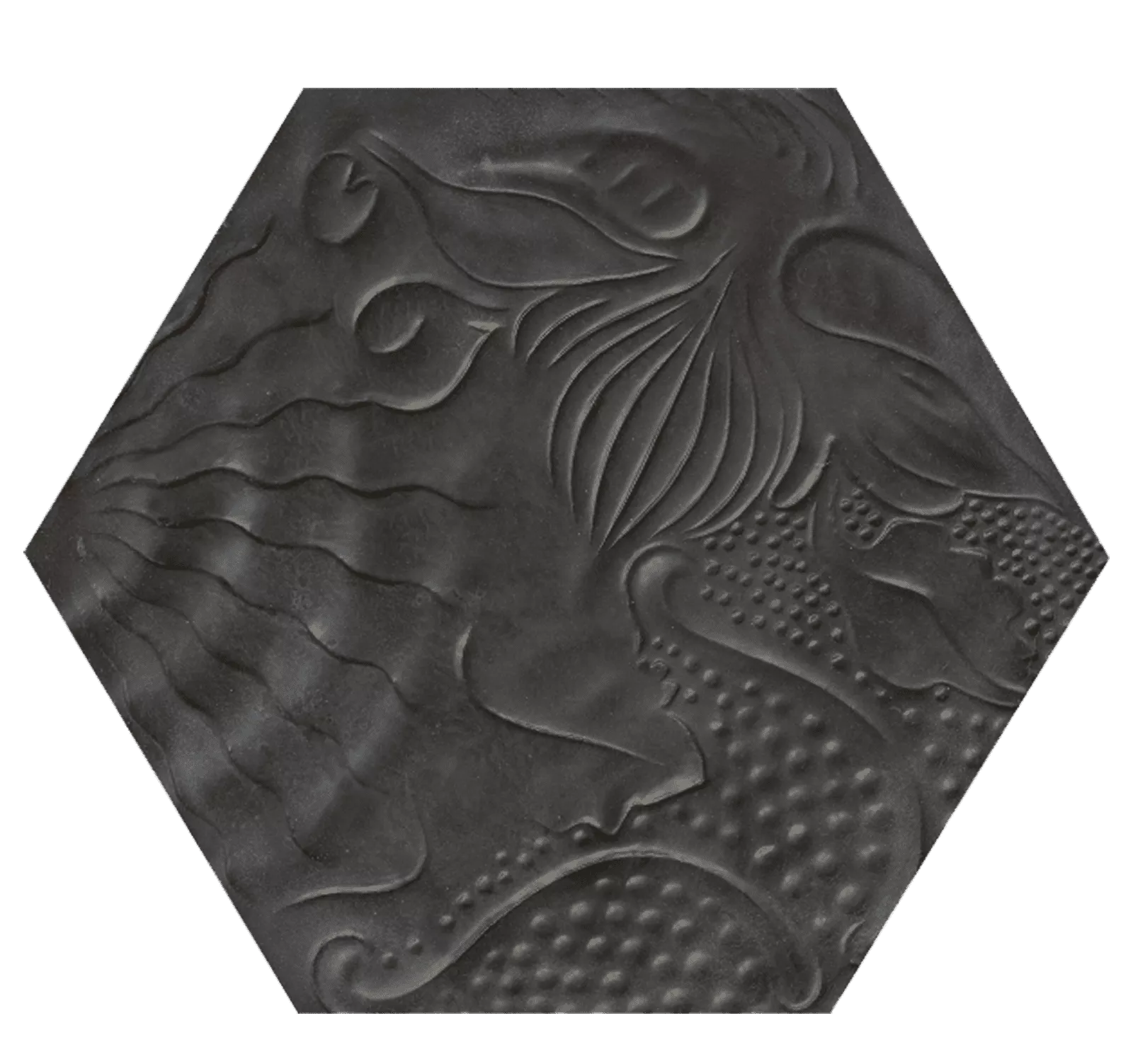 Zementfliese N° 60G - Riffel