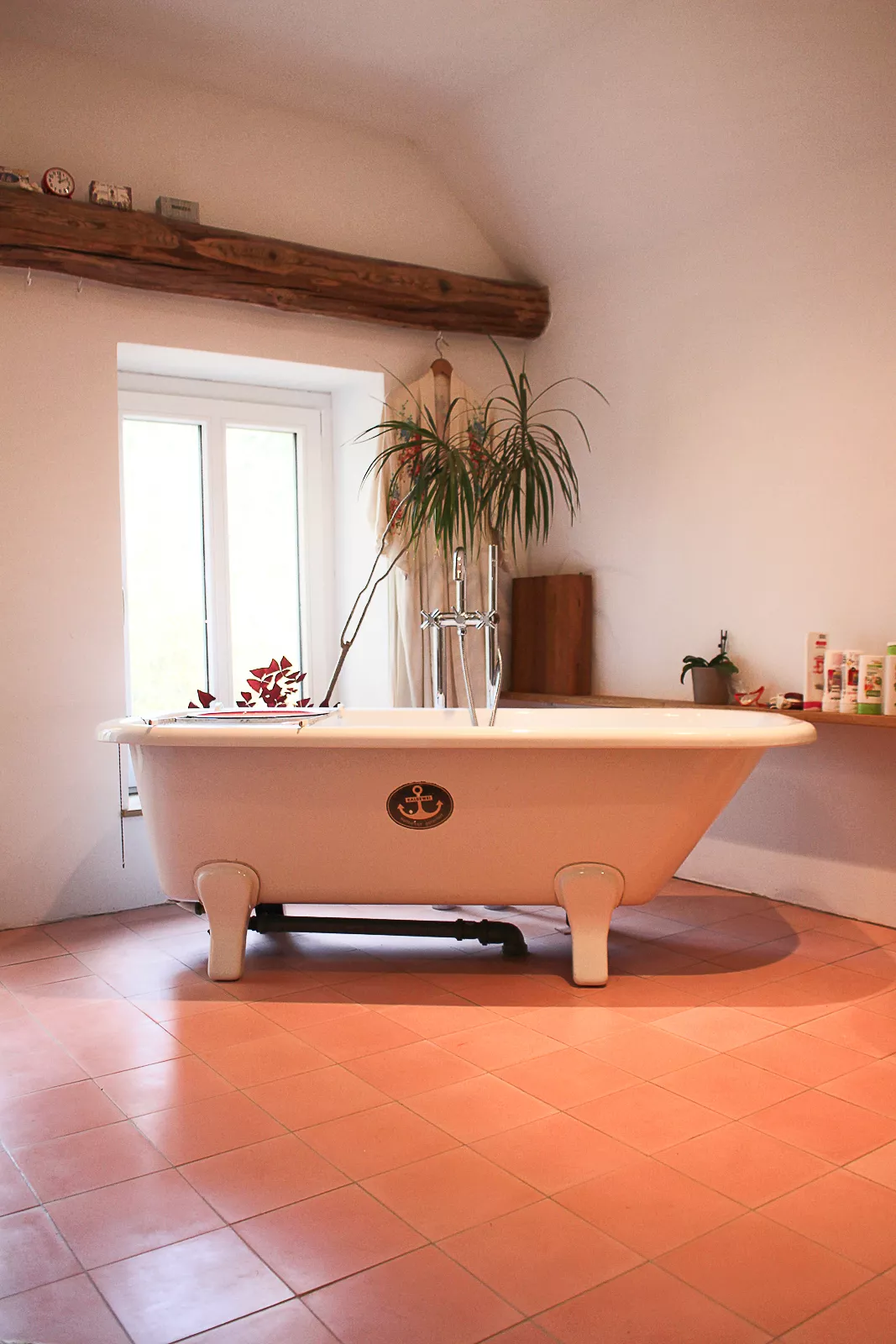 Zementfliese rosa N° 30