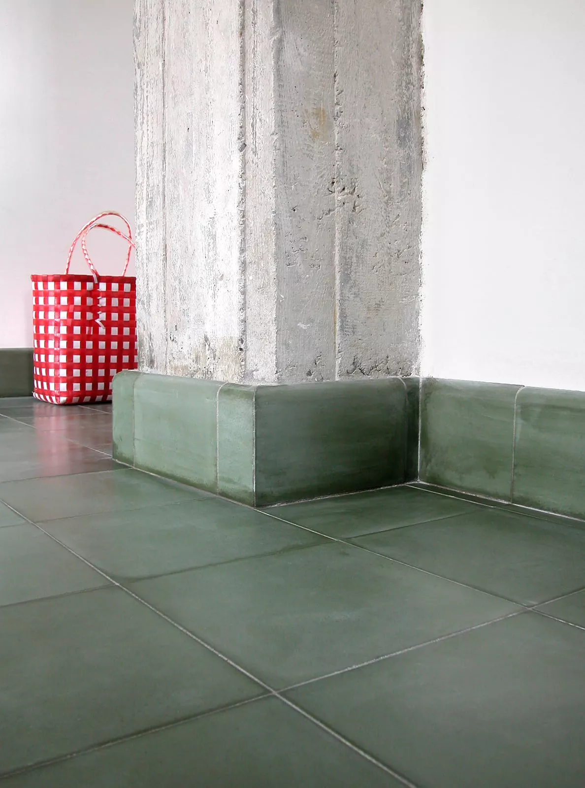 Zementfliese graugrün N° 53