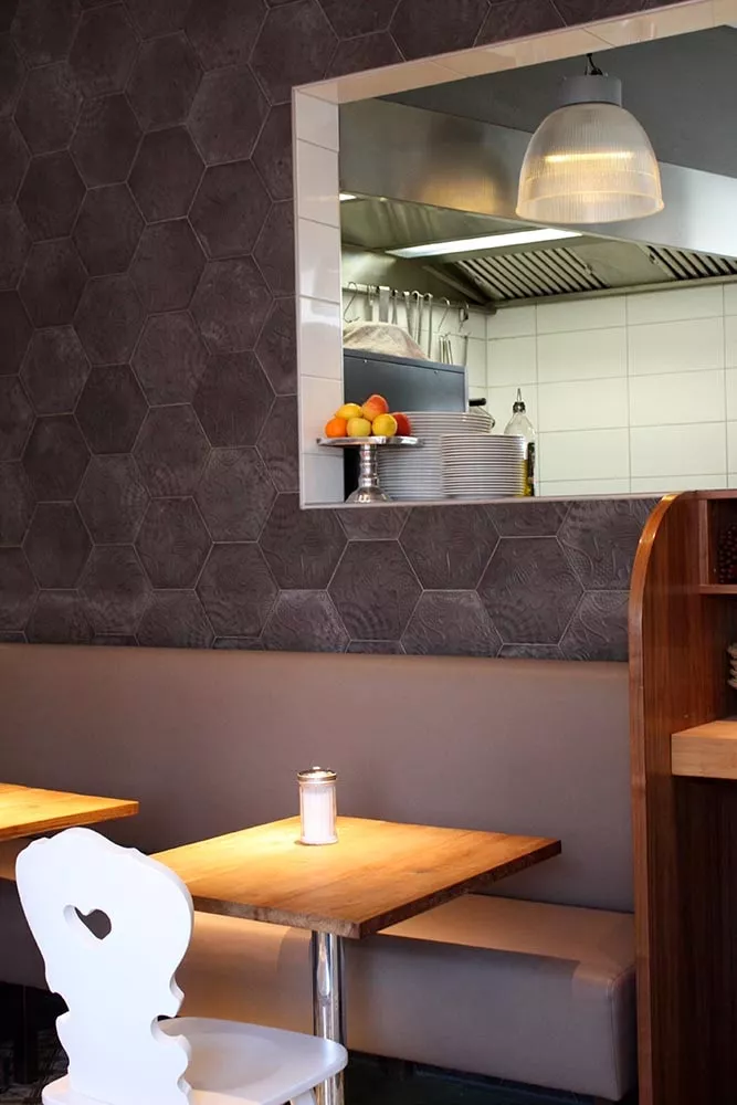 Zementfliese N° 60G - Riffel