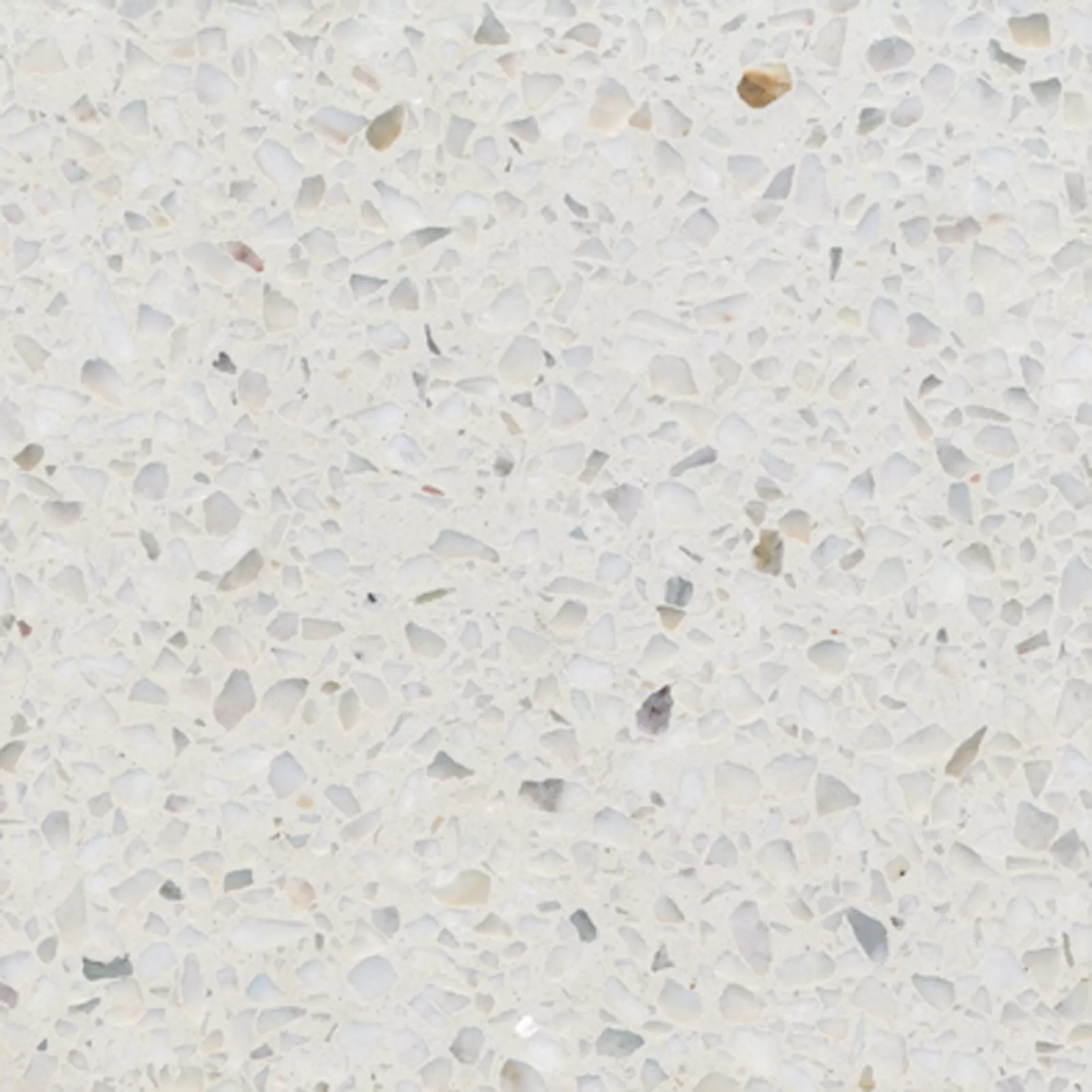 VIA Terrazzoplatte grob in weiß