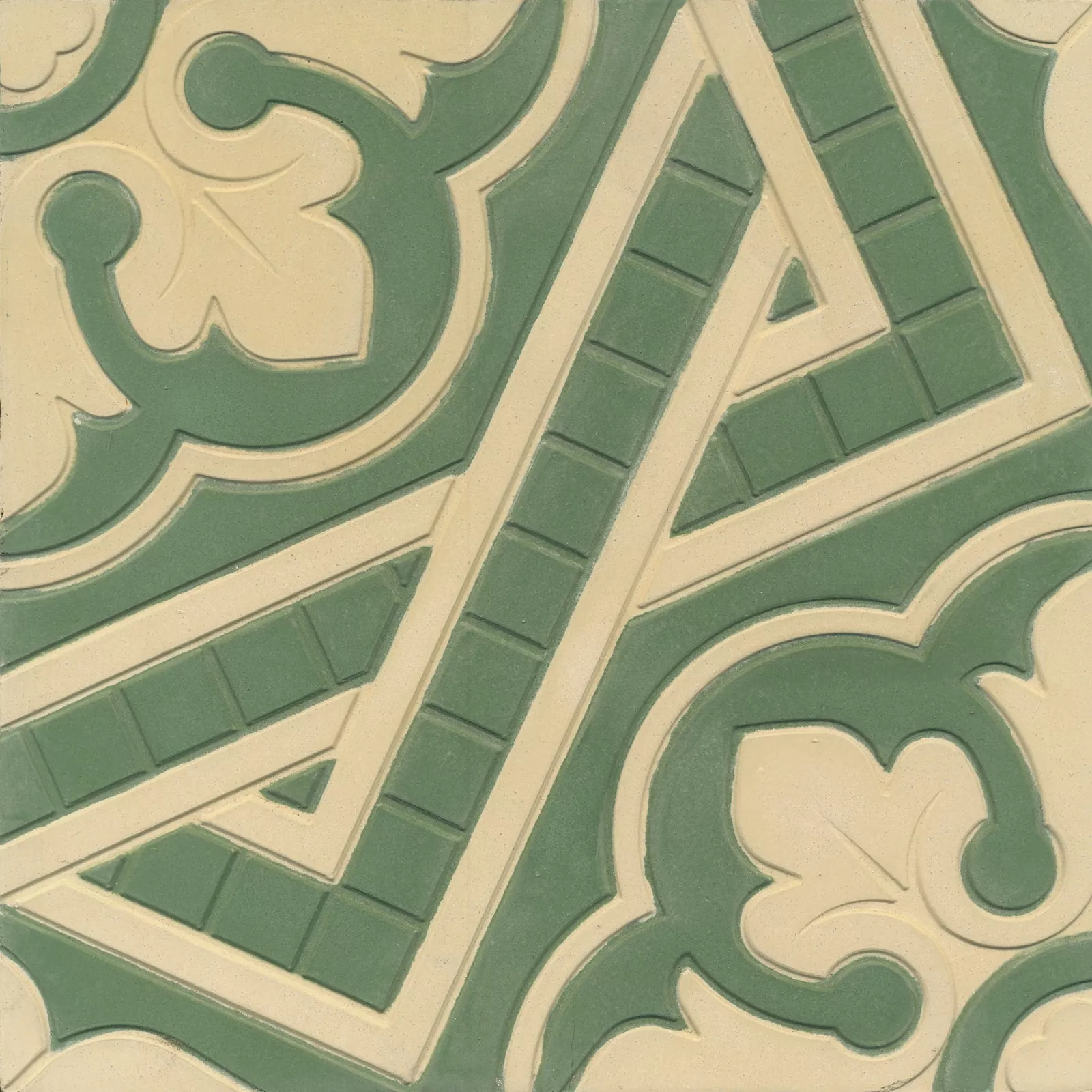 Zementfliese N° 40553 - Riffel