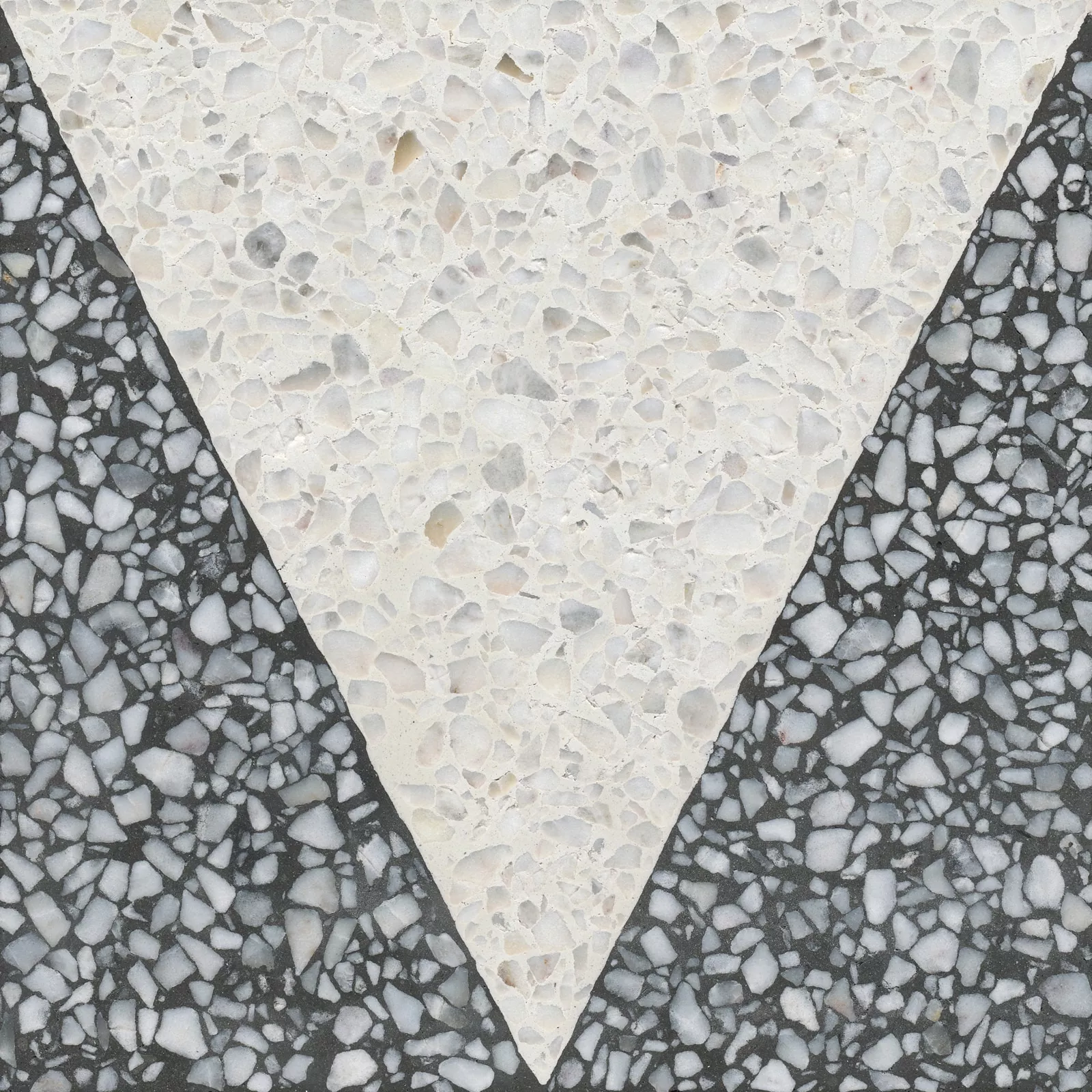 VIA Terrazzofliese grob mit Dreiecken