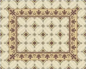 Zementfliese N° 52009/140 - Rand, Riffel