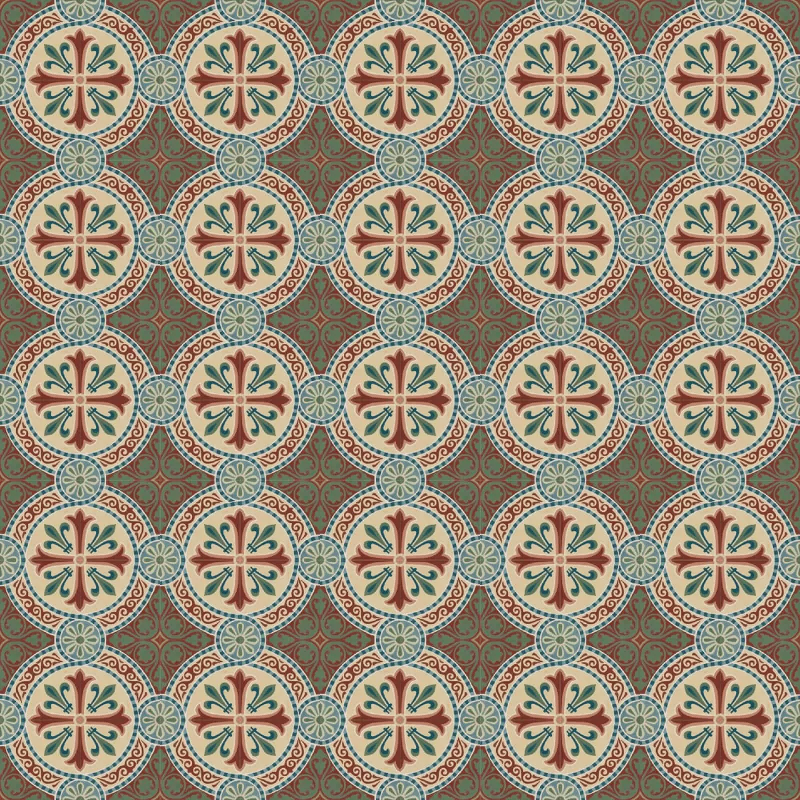 VIA Zementfliese mit Gründerzeitmuster