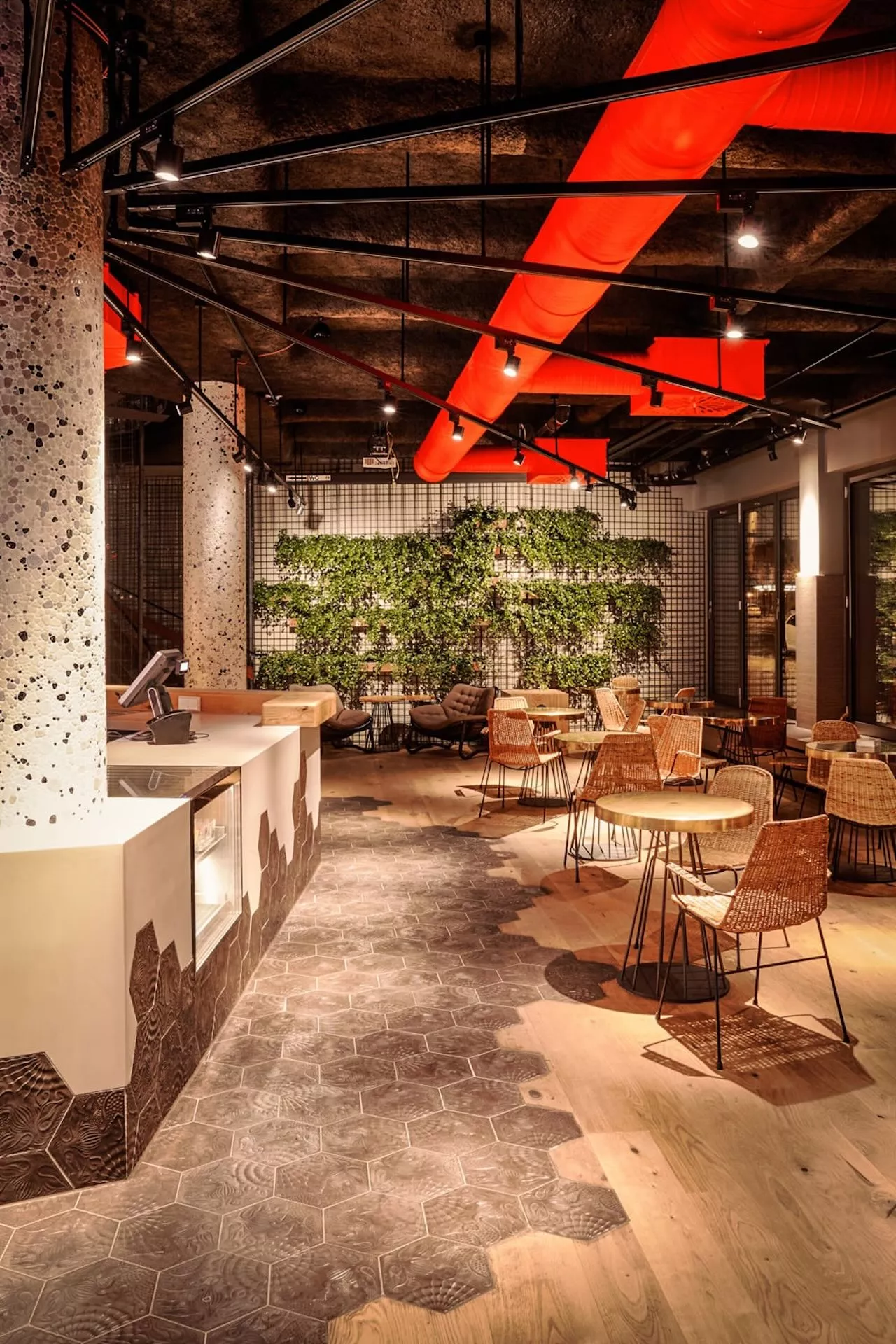 Zementfliese N° 60G - Riffel