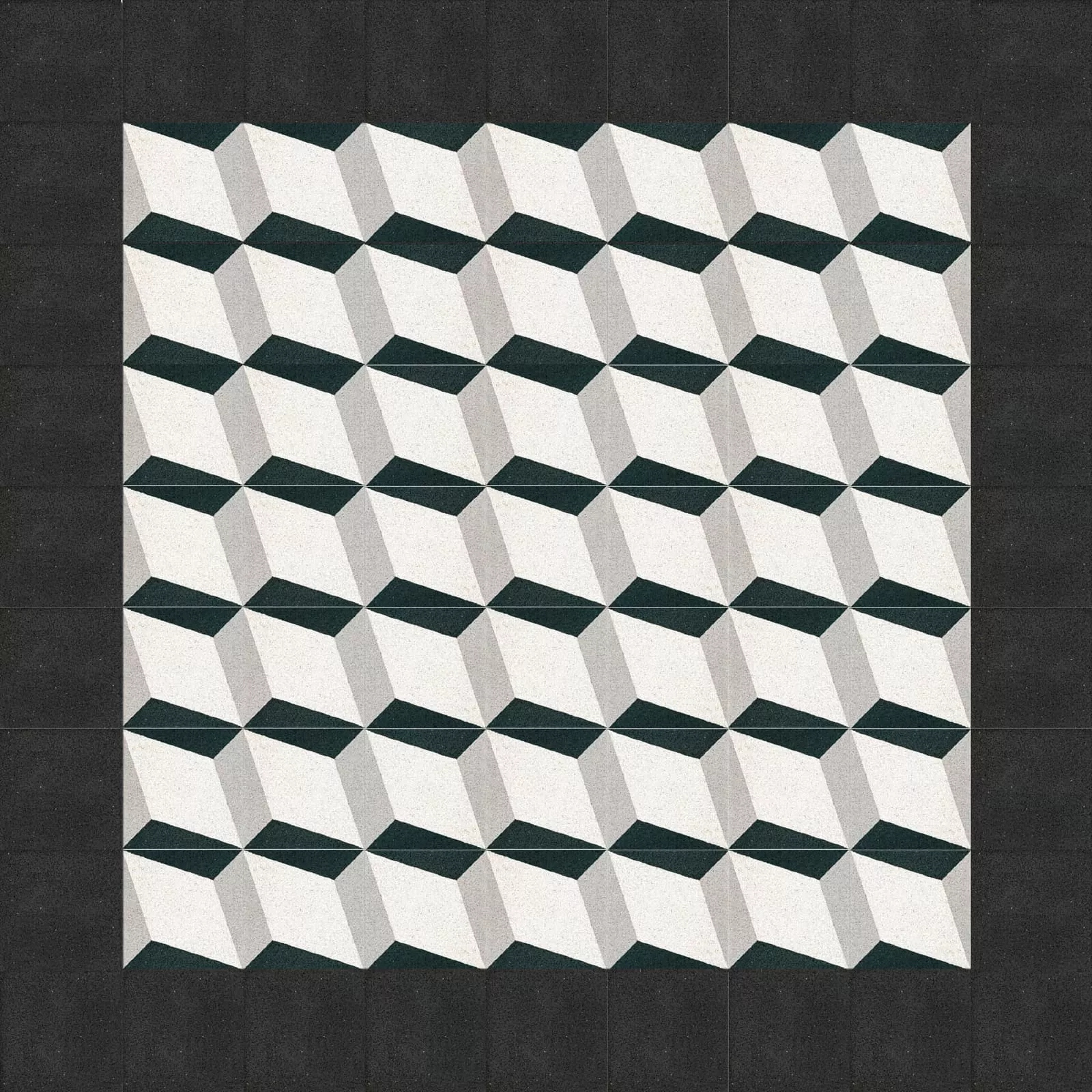 Terrozzoplatte mit weißem Muster