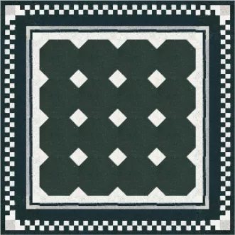 Zementfliese mit Muster