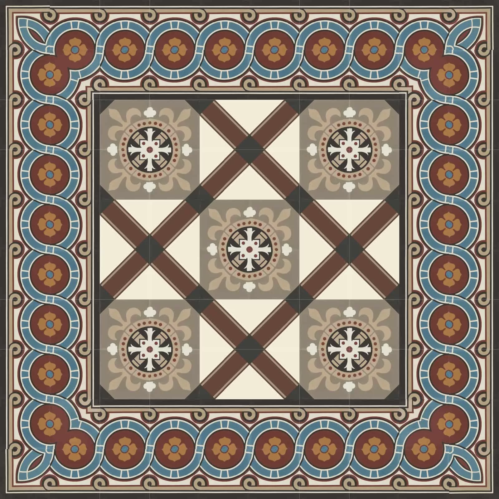 Zementfliese N° 51166/170