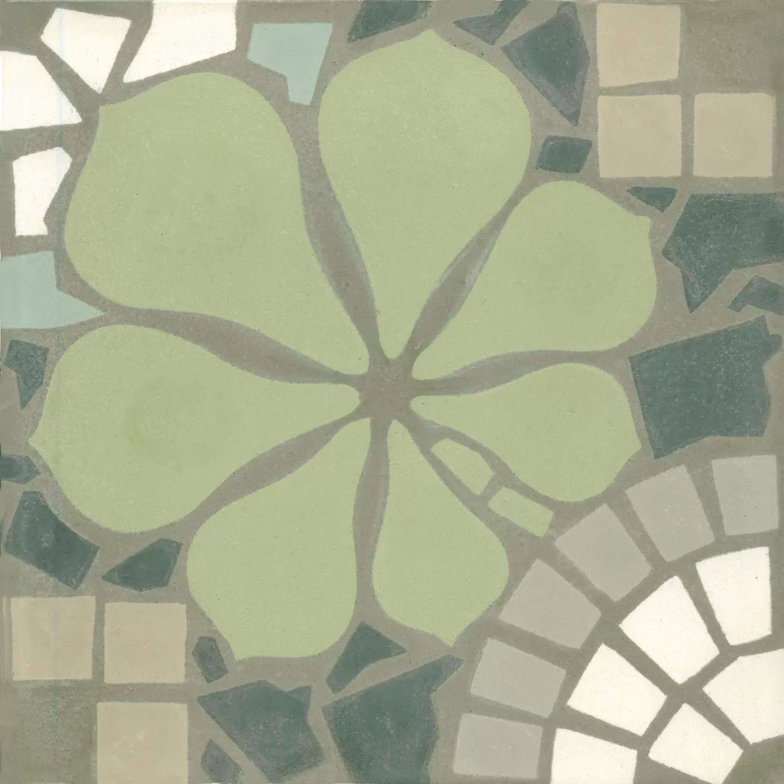 Zementfliese N° 12254