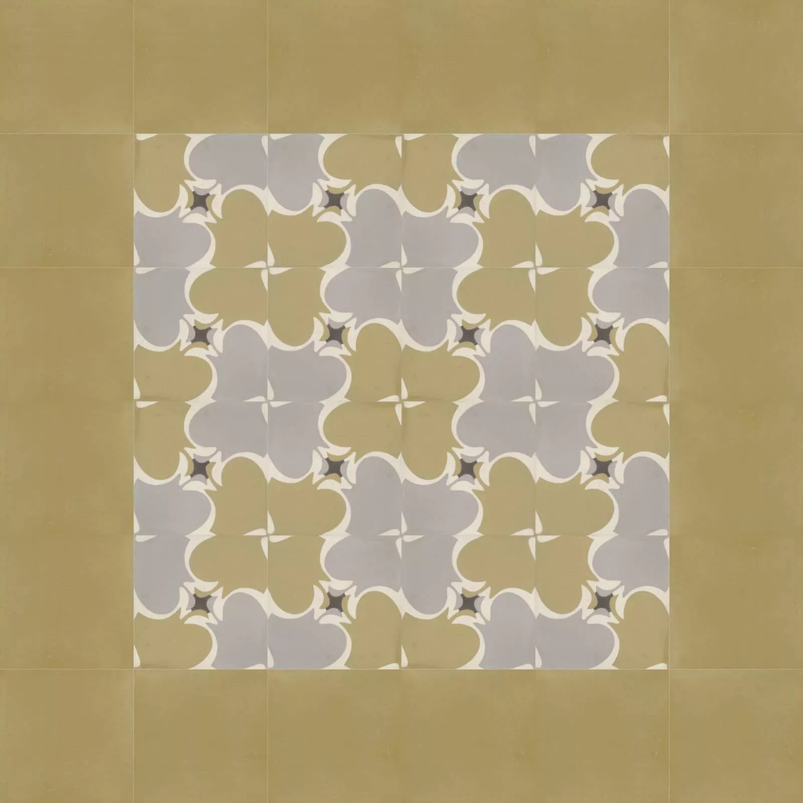 VIA Zementfliese mit Jugendstilmuster