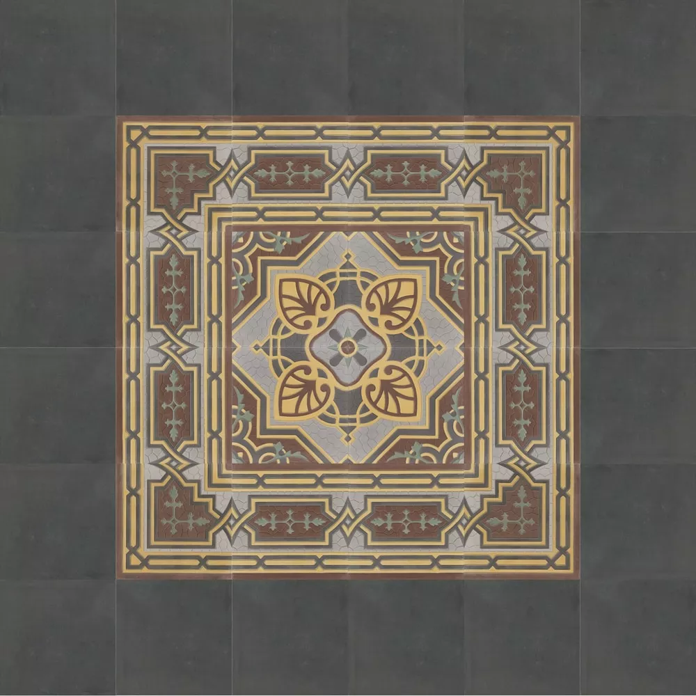 Zementfliese N° 42071 - Riffel