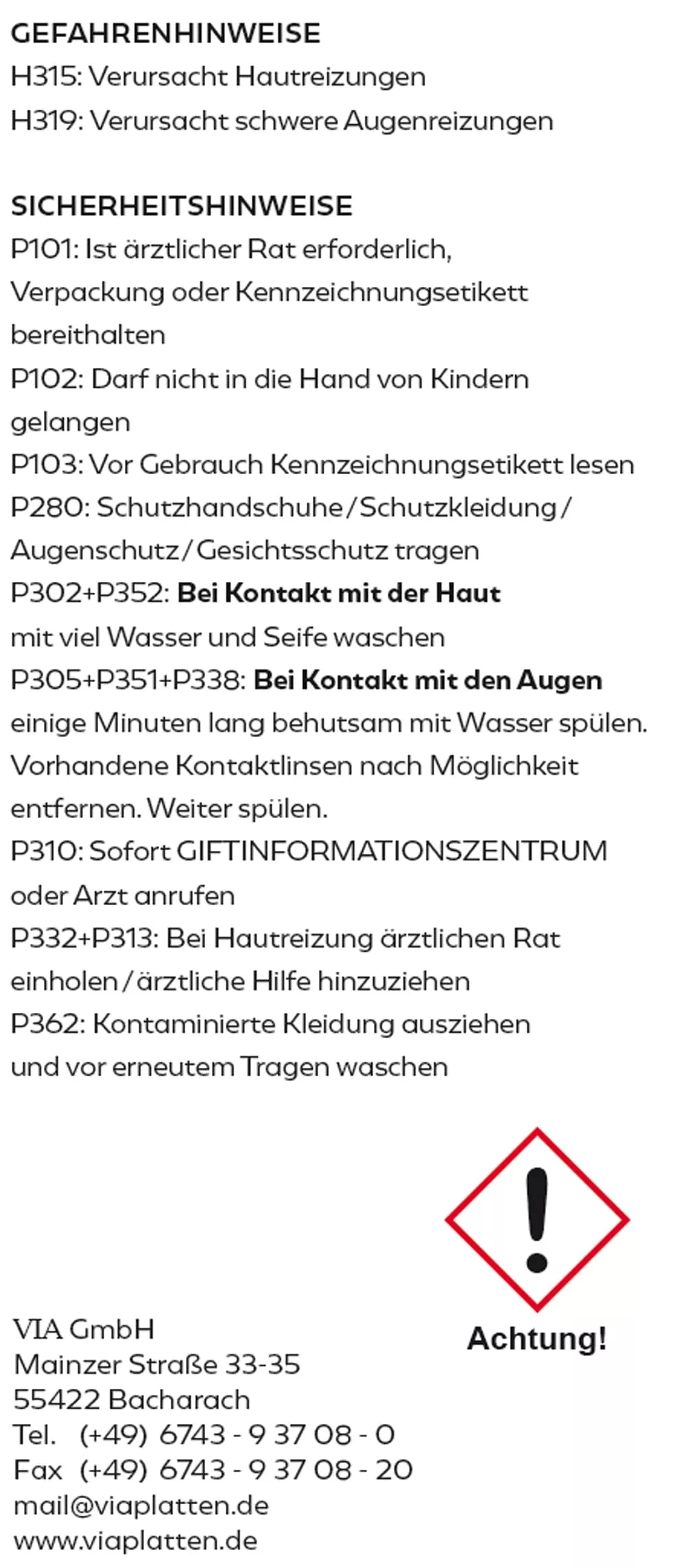 VIA Mineralimprägnierung 1,0 l