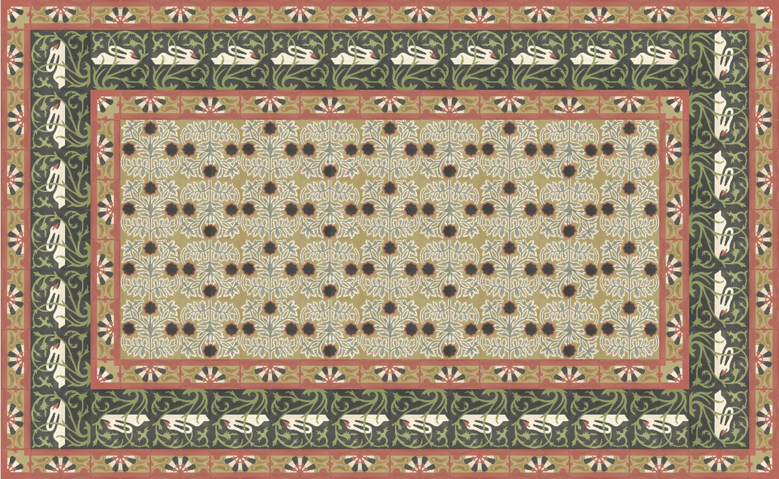 Zementfliese N° 51134