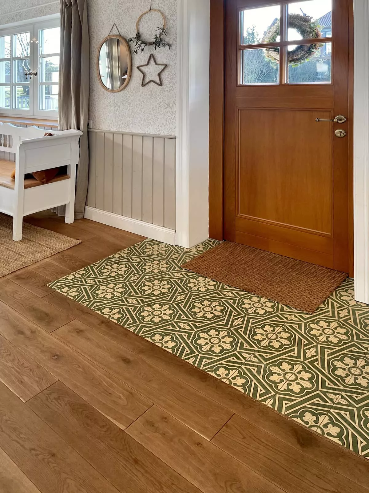 Zementfliese N° 40553 - Riffel