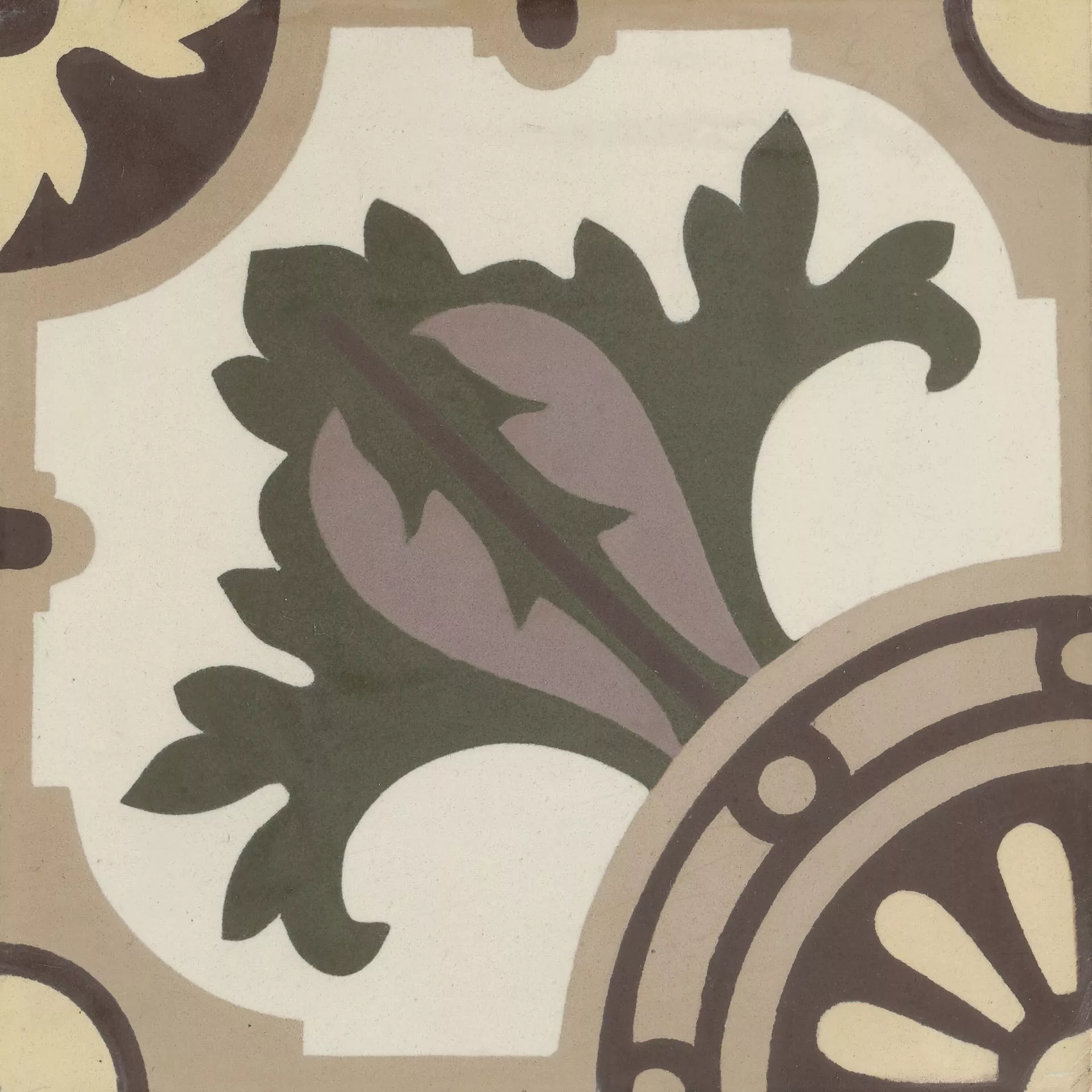 VIA Zementfliese floral gemustert