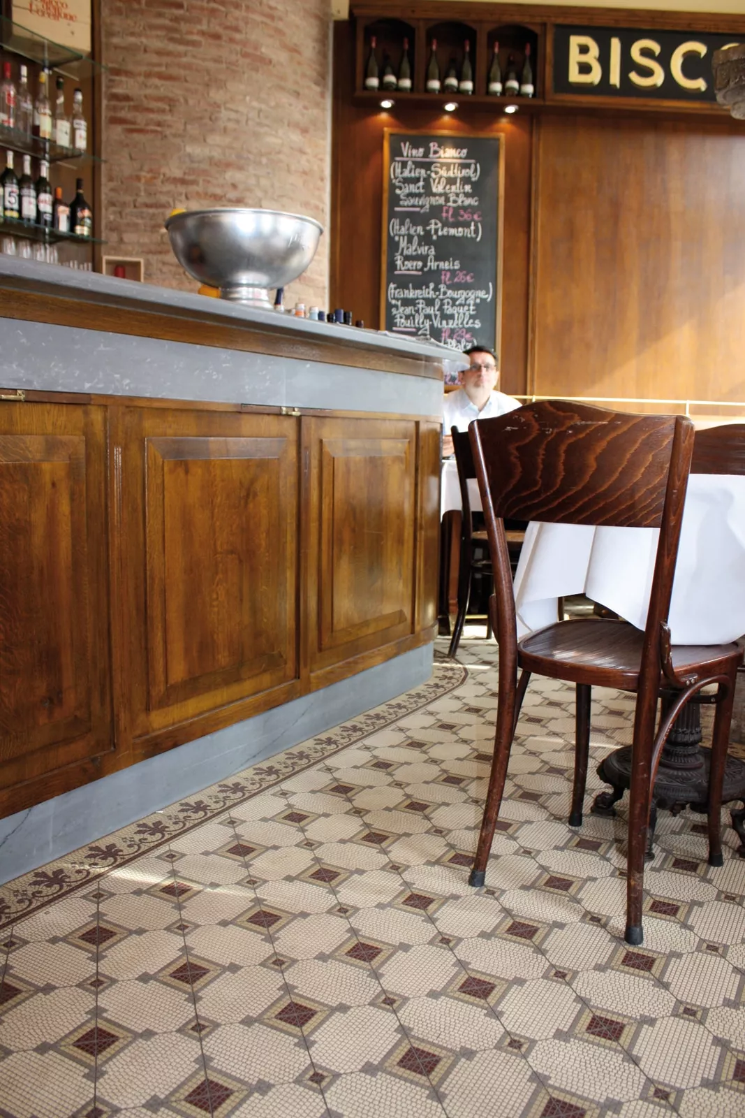 Zementfliese N° 52009/140 - Rand, Riffel