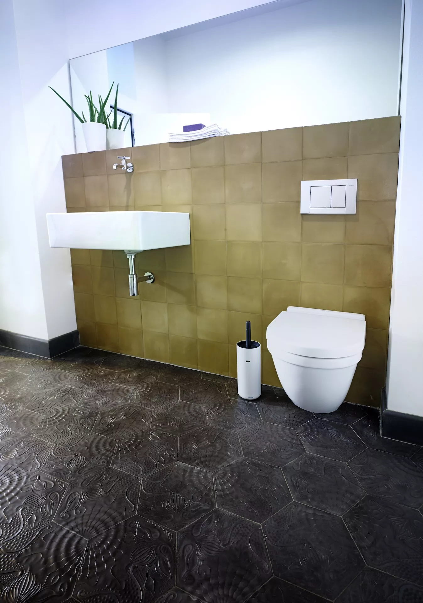 Zementfliese N° 60G - Riffel