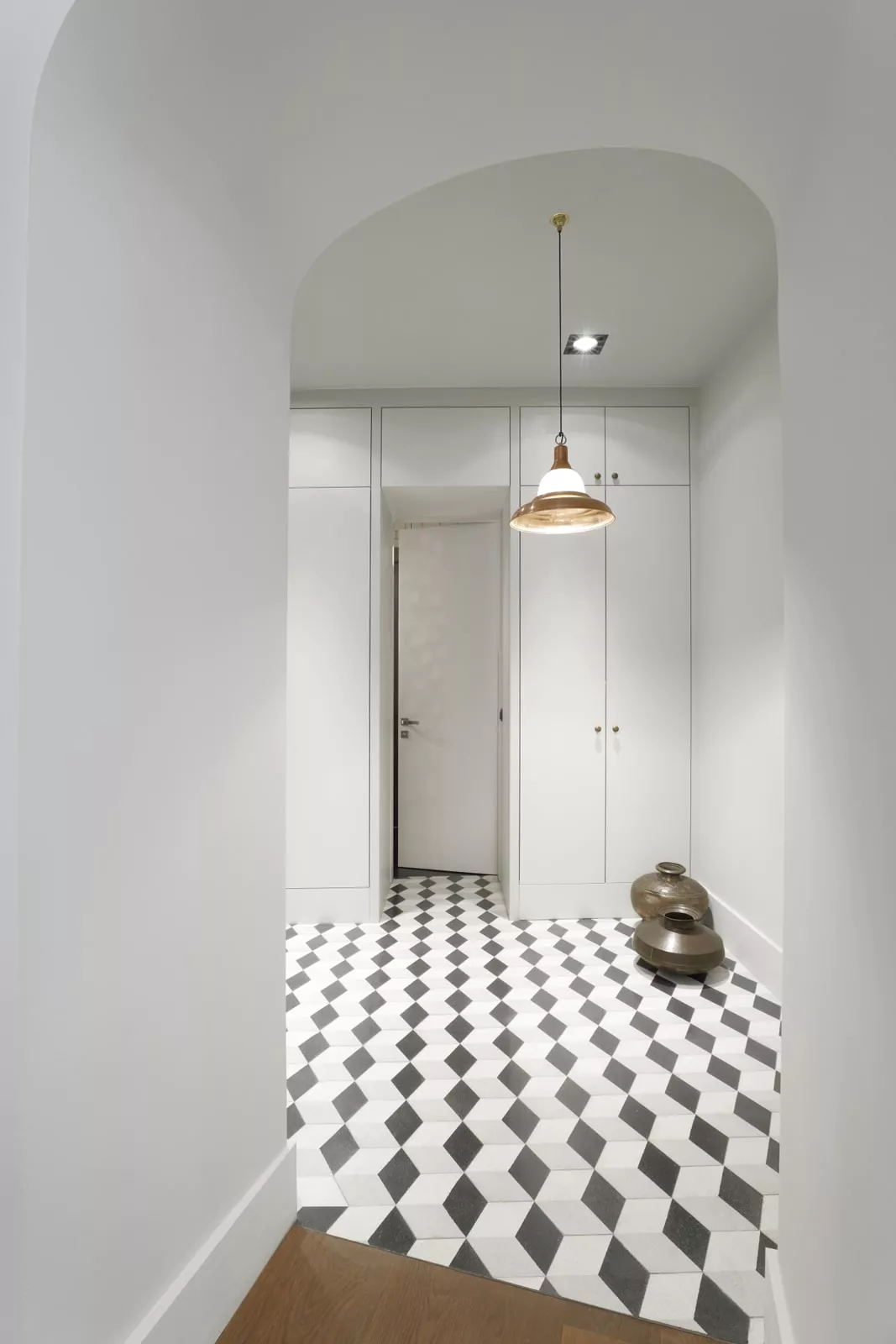 terrazzofliesen in 3D im Flur