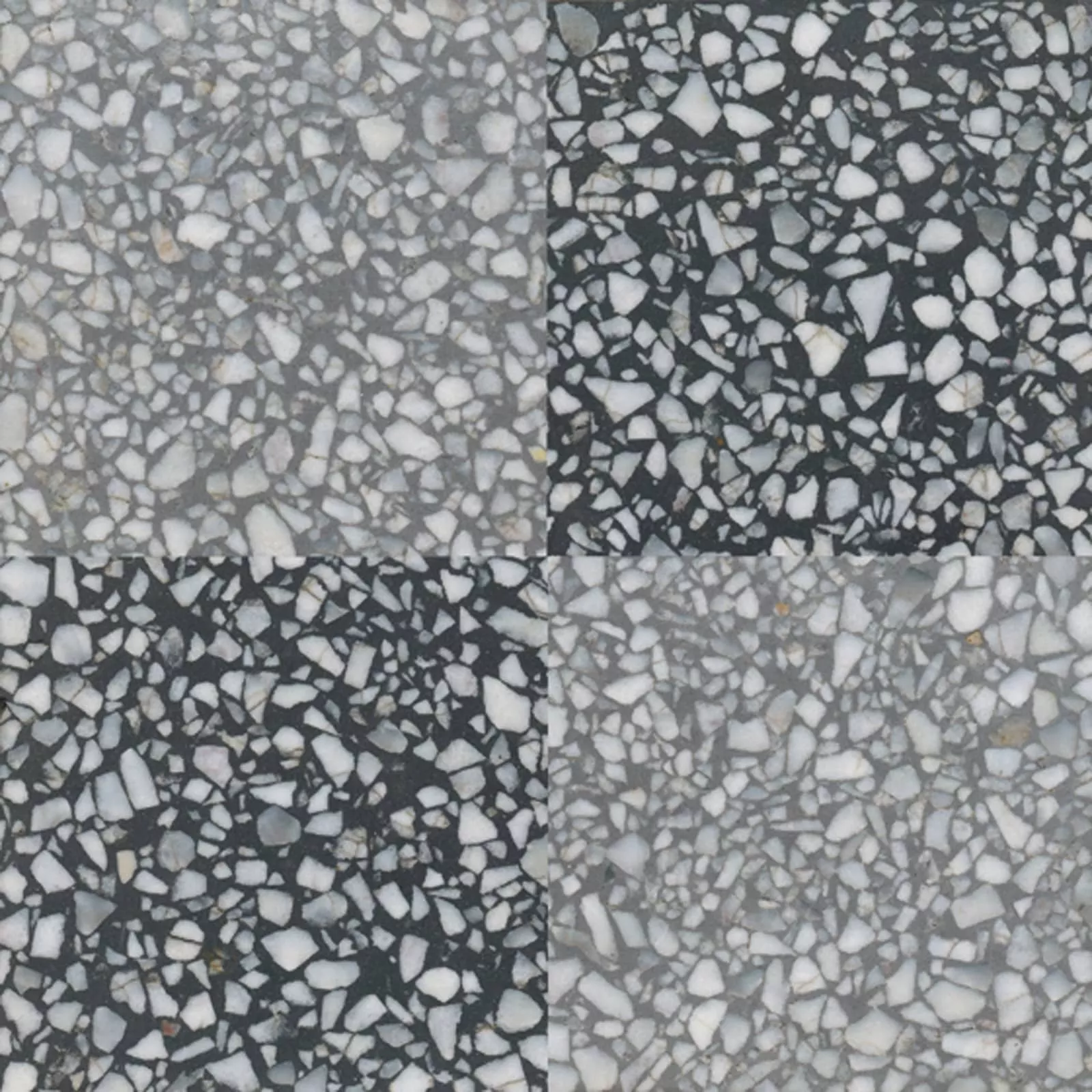 VIA Terrazzoplatte Muster mit Rechtecken