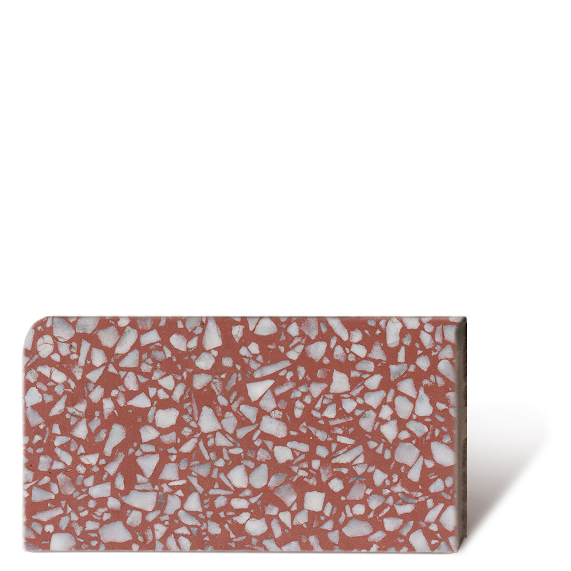 Terrazzoplatte GROB in rot