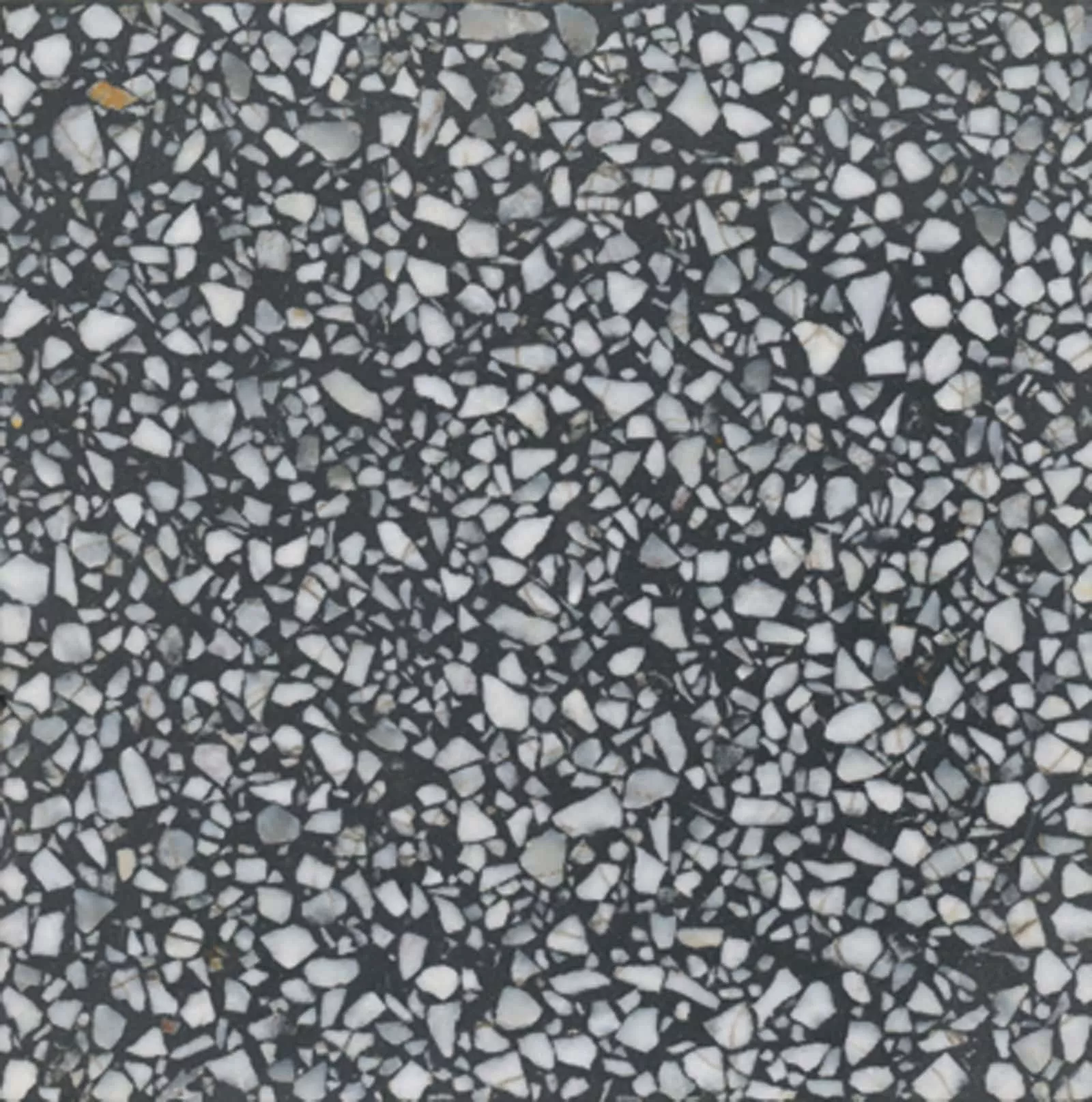 VIA Terrazzoplatte grob in schwarz