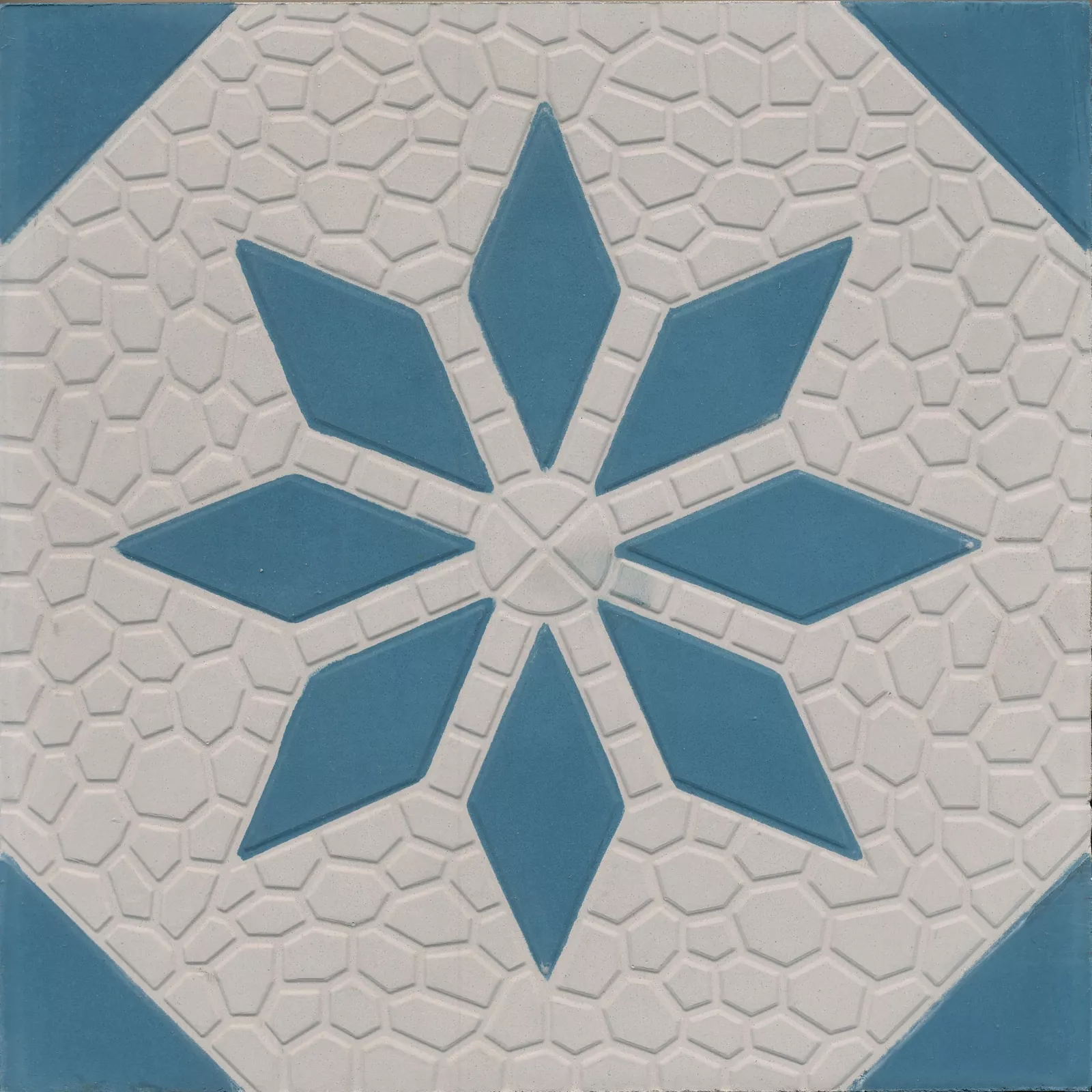 Zementfliese N° 40143 - Riffel