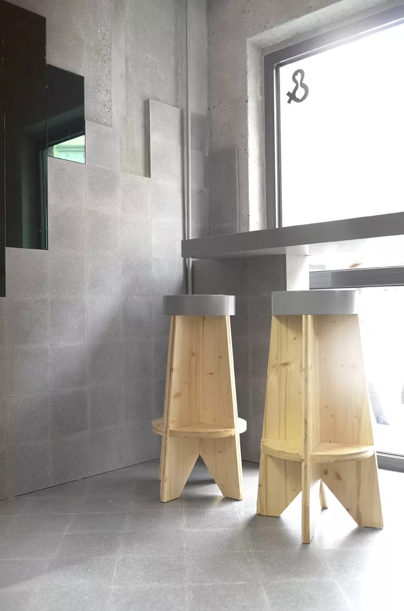 Terrazzo Fliese dunkelgrau N° 700061